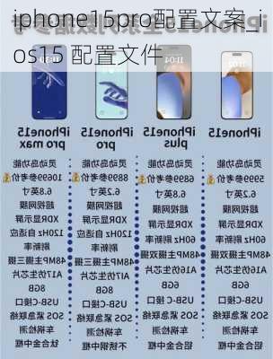 iphone15pro配置文案_ios15 配置文件