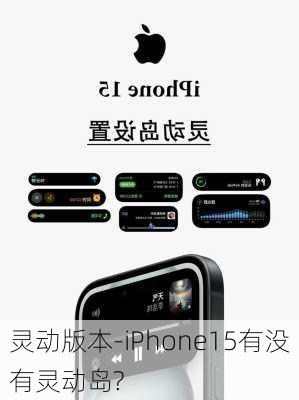 灵动版本-iPhone15有没有灵动岛?